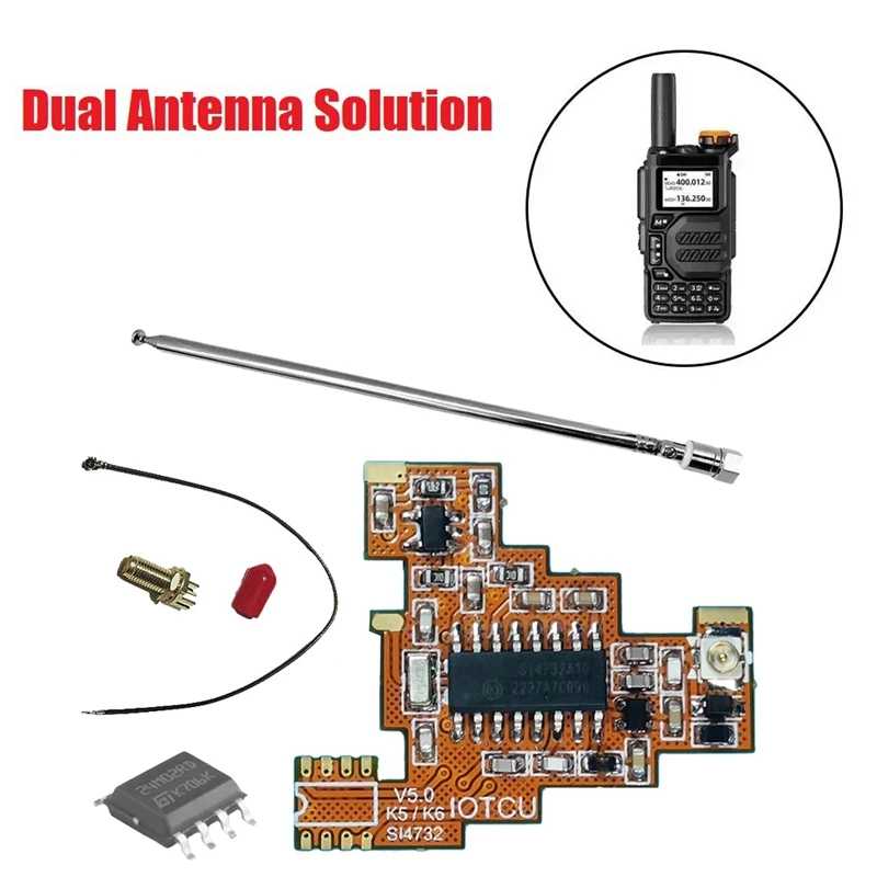 SI4732 V5.0 FPC Module+2M Chip+Antenna For Quansheng UVK5 UVK6 HF Shortwave Full Band/Single Sideband Reception