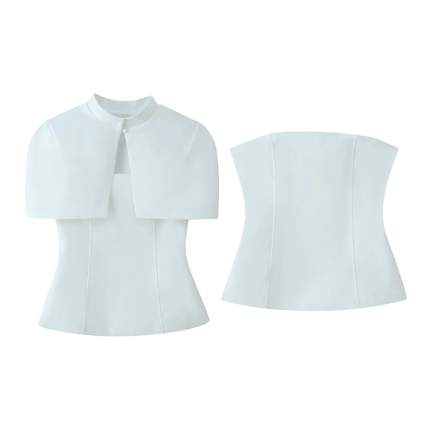 

Faionable Two-Piece Set Women's Spring 2026 New Arrival Matching Tube Top awl Ensemble Sli Individuali Versatile Du...