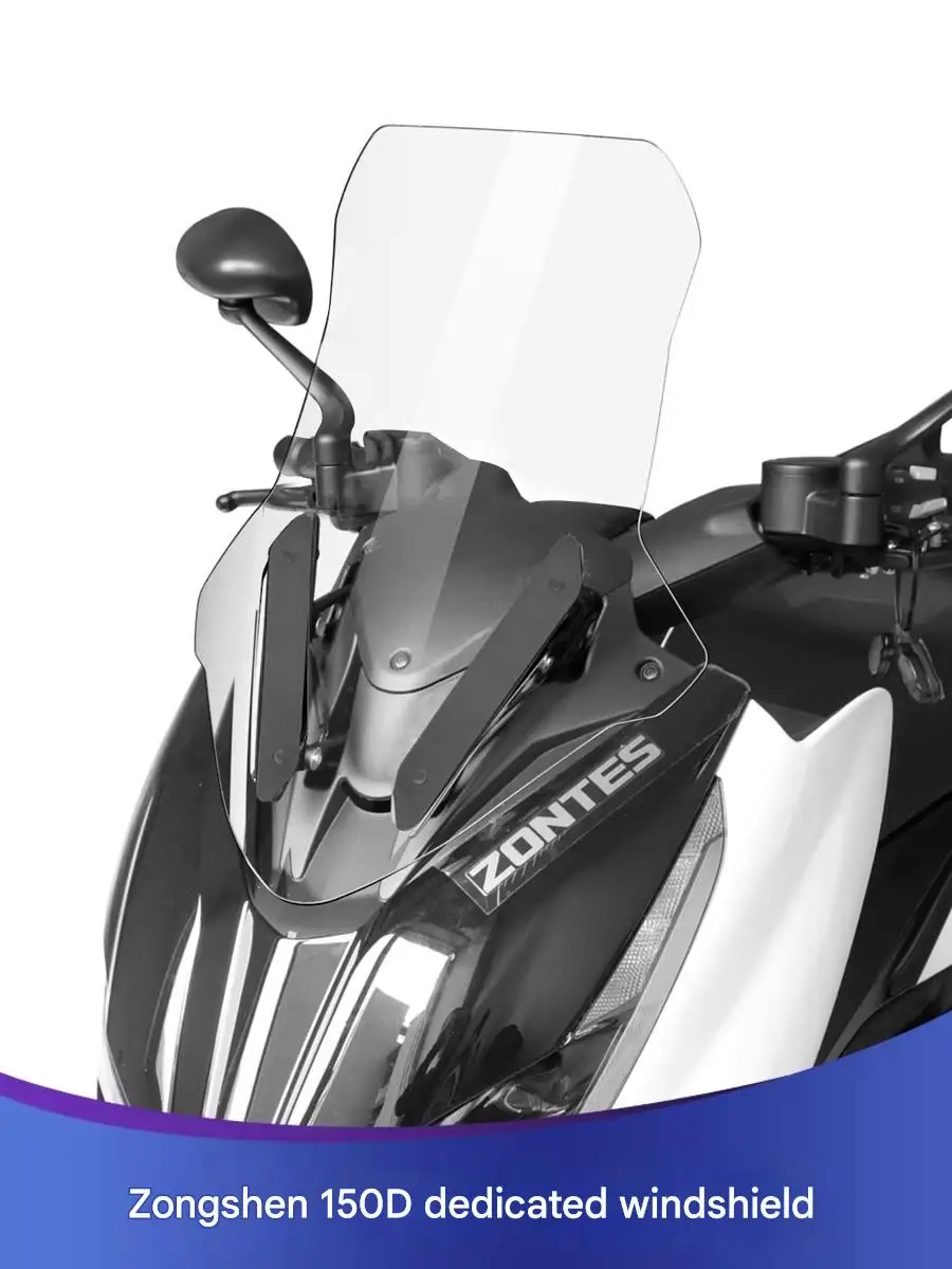 For zontes 150D 350D Windshield Upgrade Accessories Heightened Chest Protection Plaque for Motorcycle Windshield Improvement