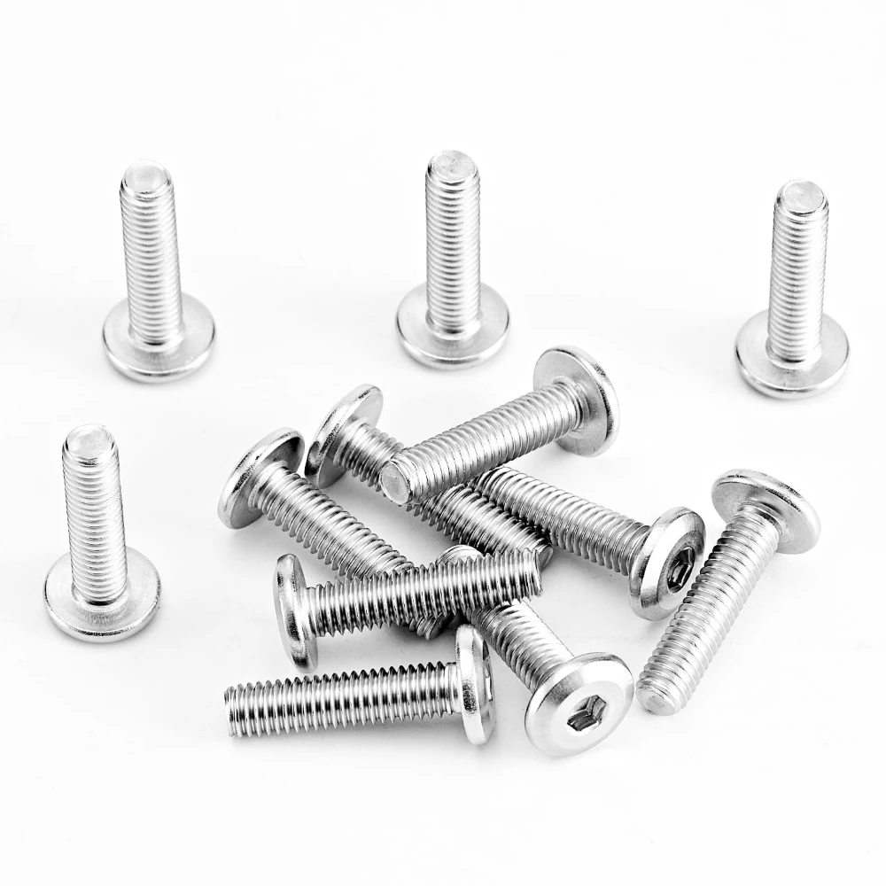 

M2 M3 M4 M5 Stainless Steel Hexagon Hex Socket Head Flat Countersunk Allen Bolt Screw Washers 880Pcs Round Head Hex Socket Bolt