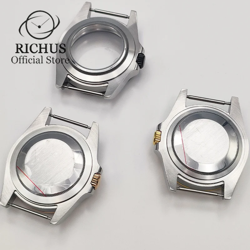 RICHUS 39mm Sapphire Glass New gemstone bezel Fit NH35 NH36 NH34 ETA2824 PT5000 Movement