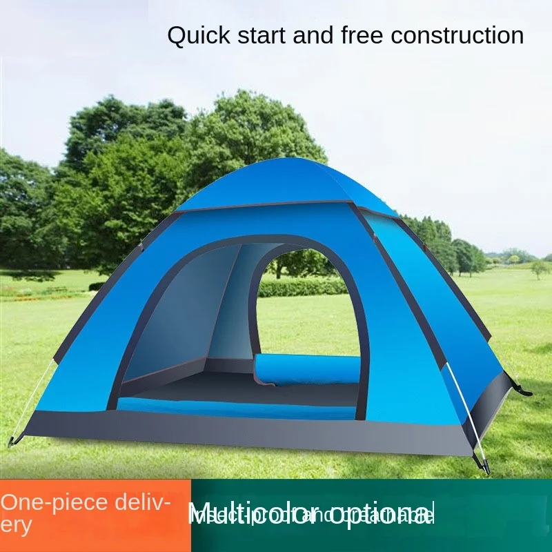 K-star tenda otomatis 1-3 orang, untuk mendaki gunung luar ruangan pasangan berkemah Set kamuflase Ultra ringan dan tahan hujan baru Dropshipping