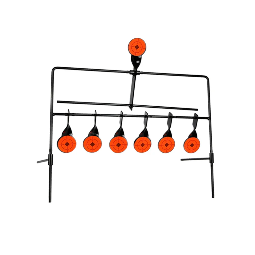 سبعة رؤوس إعادة الضبط التلقائي الصلب الهدف ممارسة لعبة الرماية في الهواء الطلق الصيد ممارسة اليد التنسيق العين التدريب
