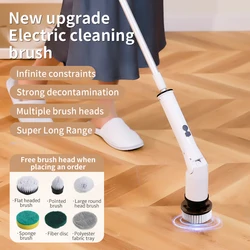 ZCWA 7-in-1 Electric Cleaning Brush Electric Spin Cleaning Scrubber Electric Cleaning Tools Kitchen Bathroom Cleaning Gadgets