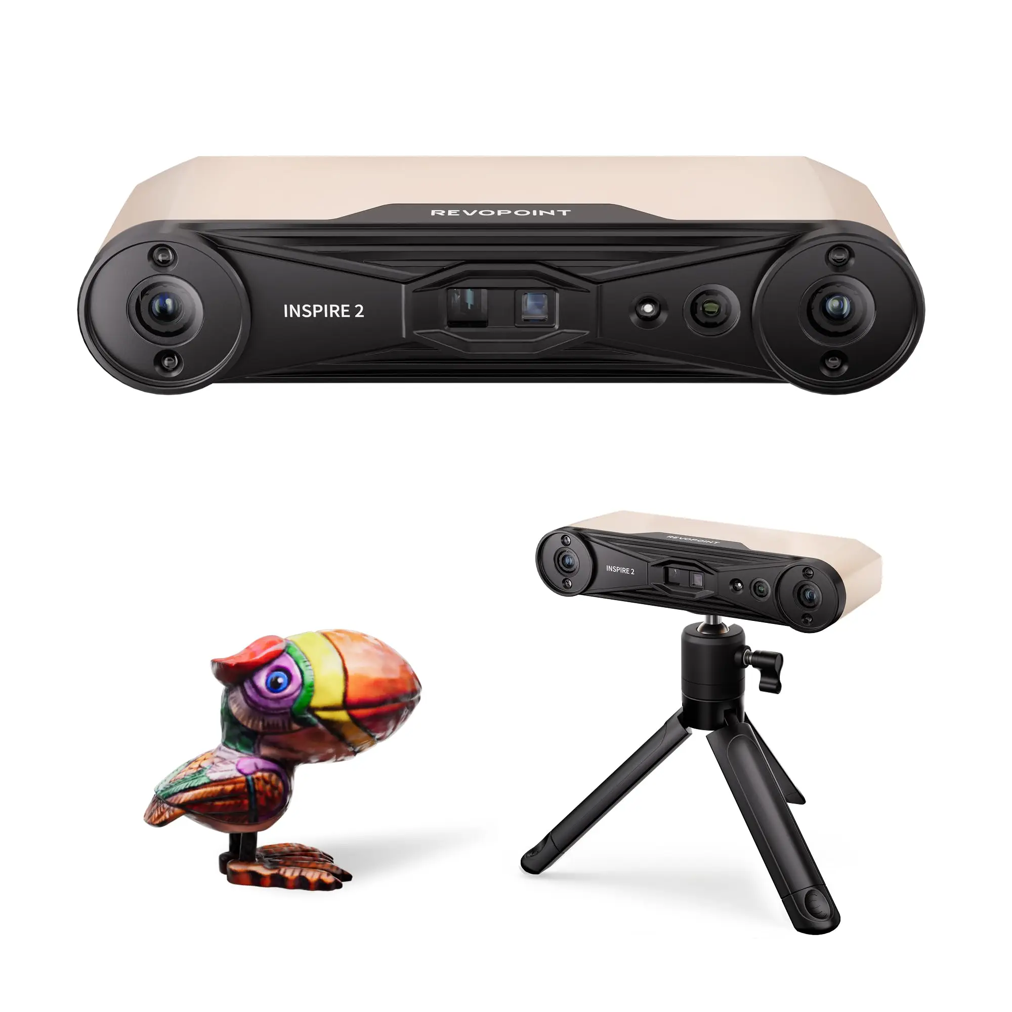 

New Revopoint Inspire 2 3D Scanner 0.03mm Precision Multi-Line Laser Structured Light Handheld Wireless USB Outdoor 1 Year