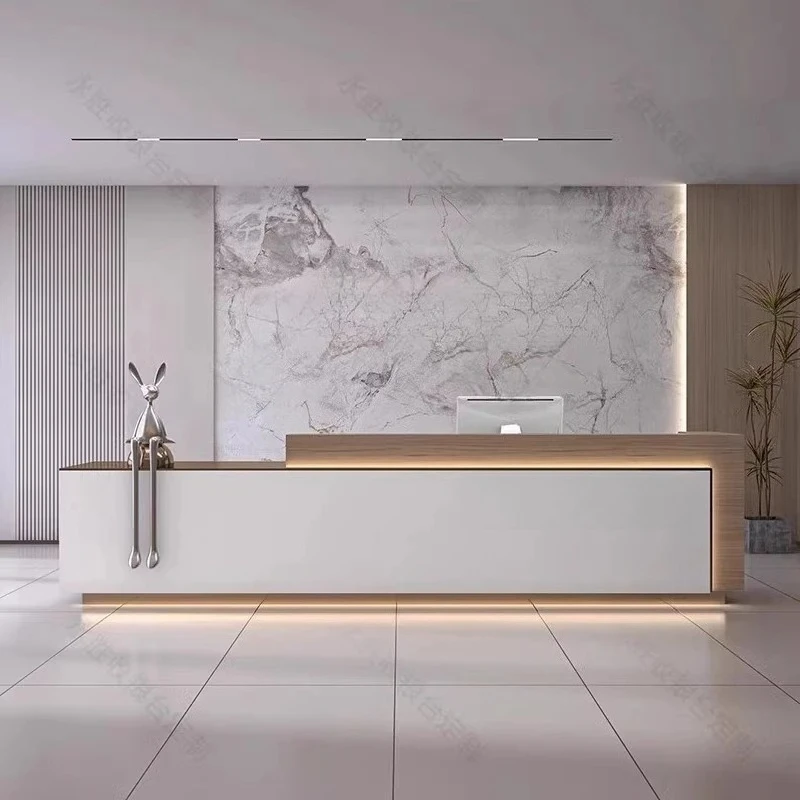 Factory Direct 2026 Simple Modern Company Front Desk Hotel Bar Hotel Sales Department Lobby Reception Desk