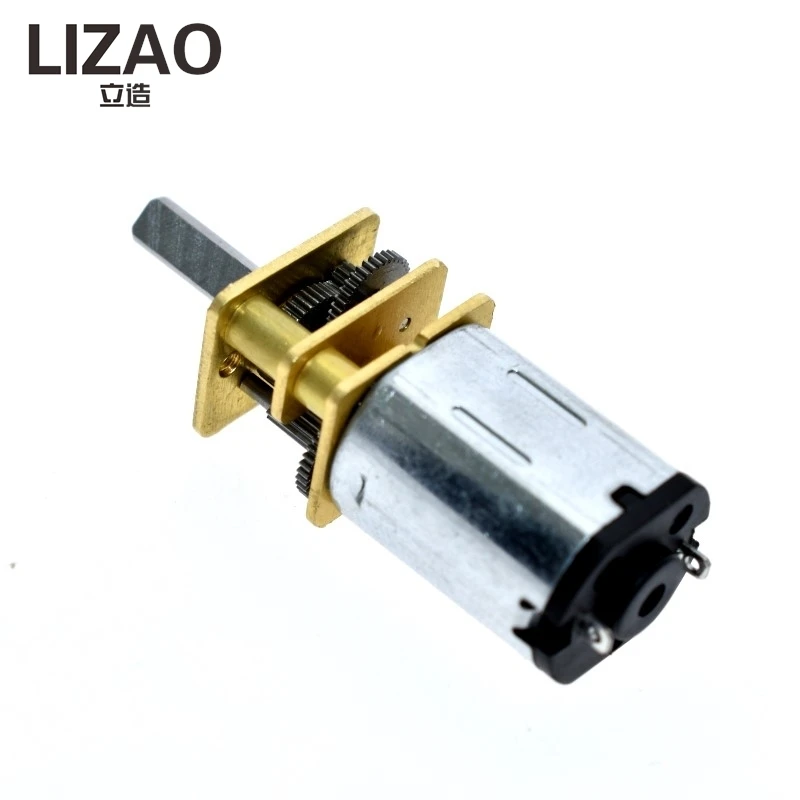 LIZAO DC 6V 200RPM N20 Mini Metal Gear Motor, 3mm Shaft Gearwheel Drive Motor for Power Tool DIY Model
