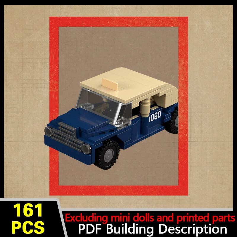 Civilian Passenger Car Model MOC Building Bricks War Equipment Modular Technology Gifts Holiday Assemble Children Toys Suit
