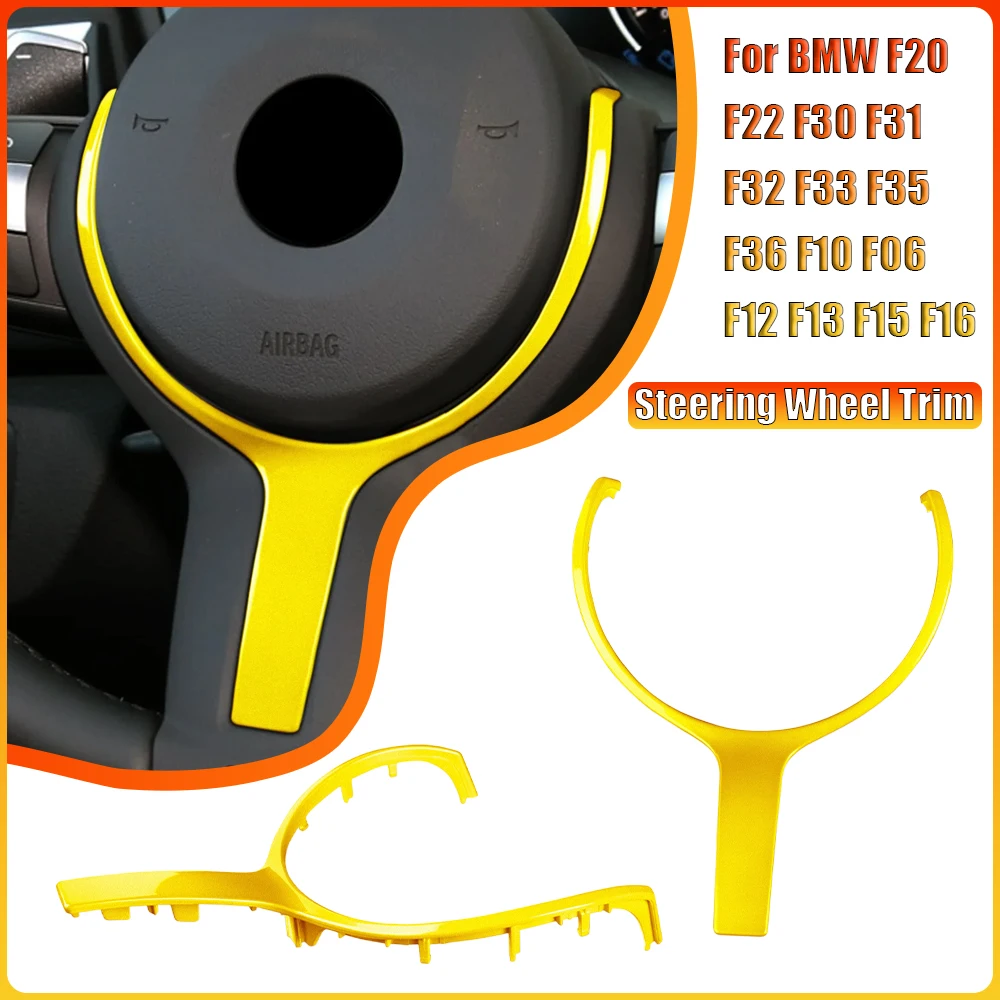 

M Sport Steering Wheel Trim Replacement Carbon Fiber 550D 328M for BMW F20 F22 F30 F31 F32 F33 F35 F36 F10 F06 F12 F13 F15 F16