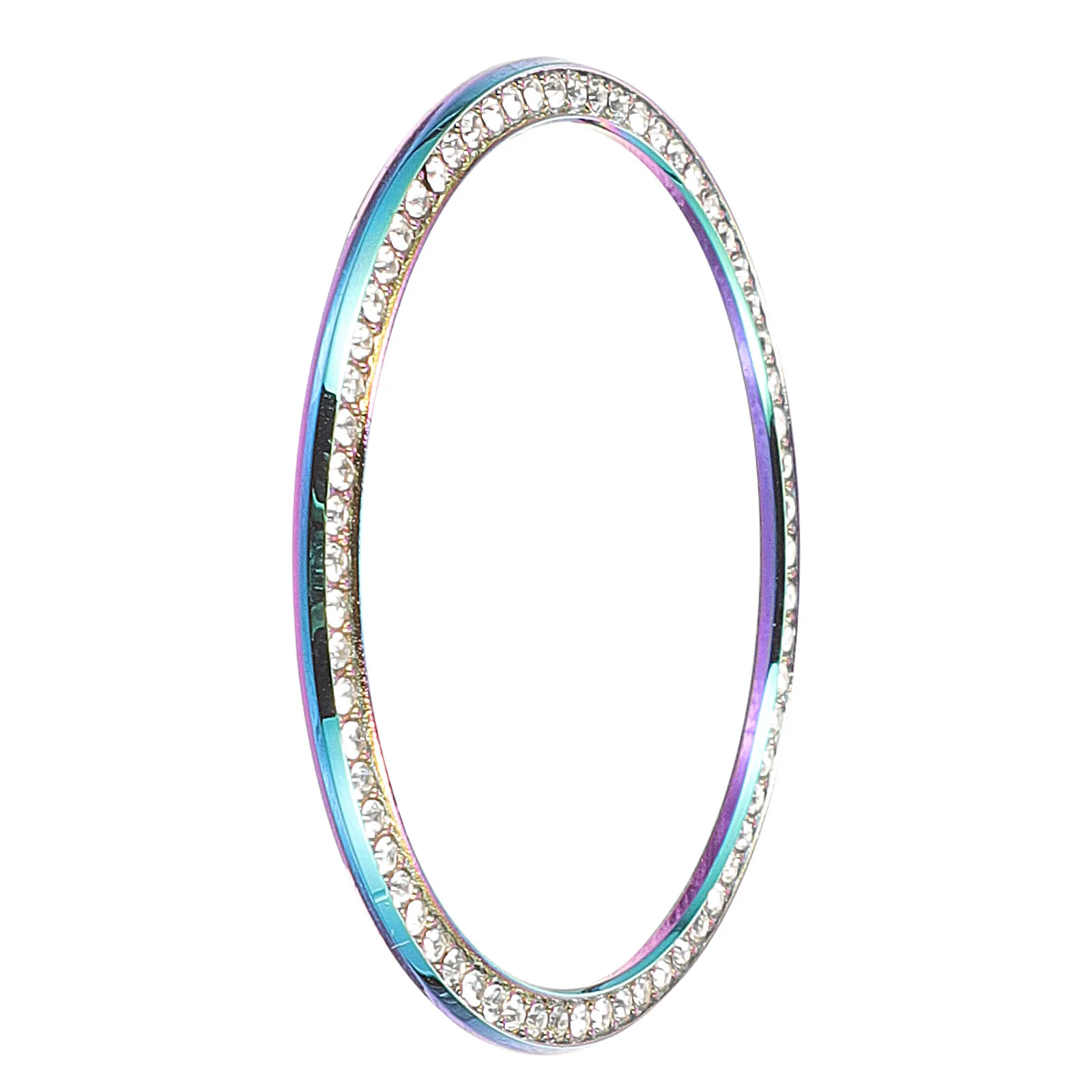 

Diamond Studded Watch Bezel 42Mm Bling Zinc Alloy Ring Faceplate Replacement for Watch4 Sparkle Stylish Watch Accessories