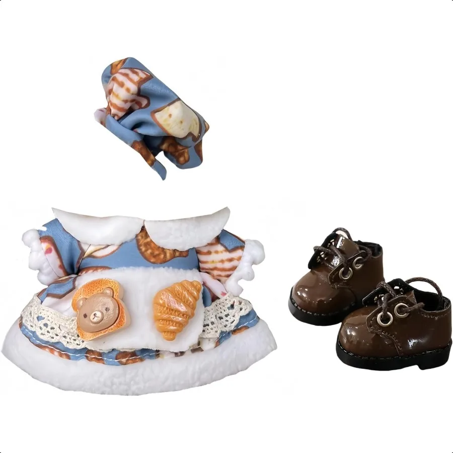 

Одежда для кукол Accories No Doll Kawaii Юбка Комплект одежды для кукольного костюма 17 см Стильный комплект одежды для куклы Замена с