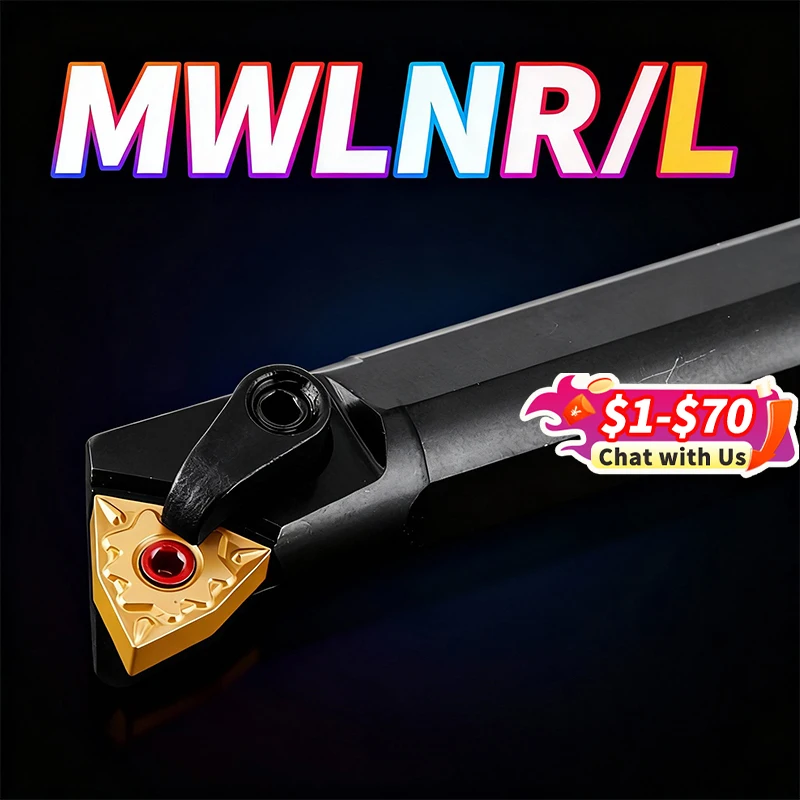 Internal Turning Tool Holder -MWLNR/L Lathe Bar CNC Cutting Cutter S16Q-MWLNR S20R-MWLNR S25S-MWLNR for Precision Machining