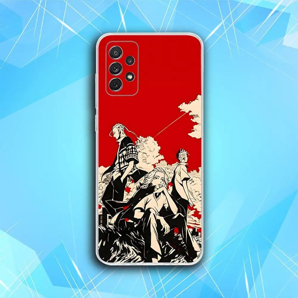 حافظة هاتف رائعة من T-Tokyo Revengers لهاتف سامسونج S30,23,21,22,20, FE lite,S10,9,8,7 PIus Note20ultra شفافة ناعمة