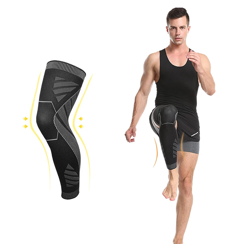 AliExpress VQWQVW 1Pcs Full Leg Compression Sleeve Long Leg Sleeve Knee Support Protect for Men Women,for Basketball,Arthritis,Cycling
