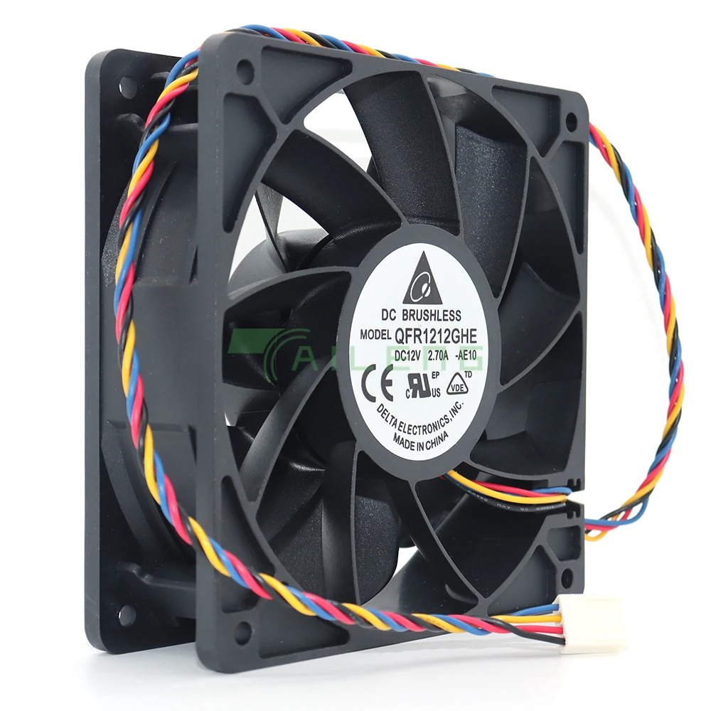 QFR1212GHE DC 12V 2.70A 12038 120MM 12CM 6000RPM Server Fan Cooling For Delta