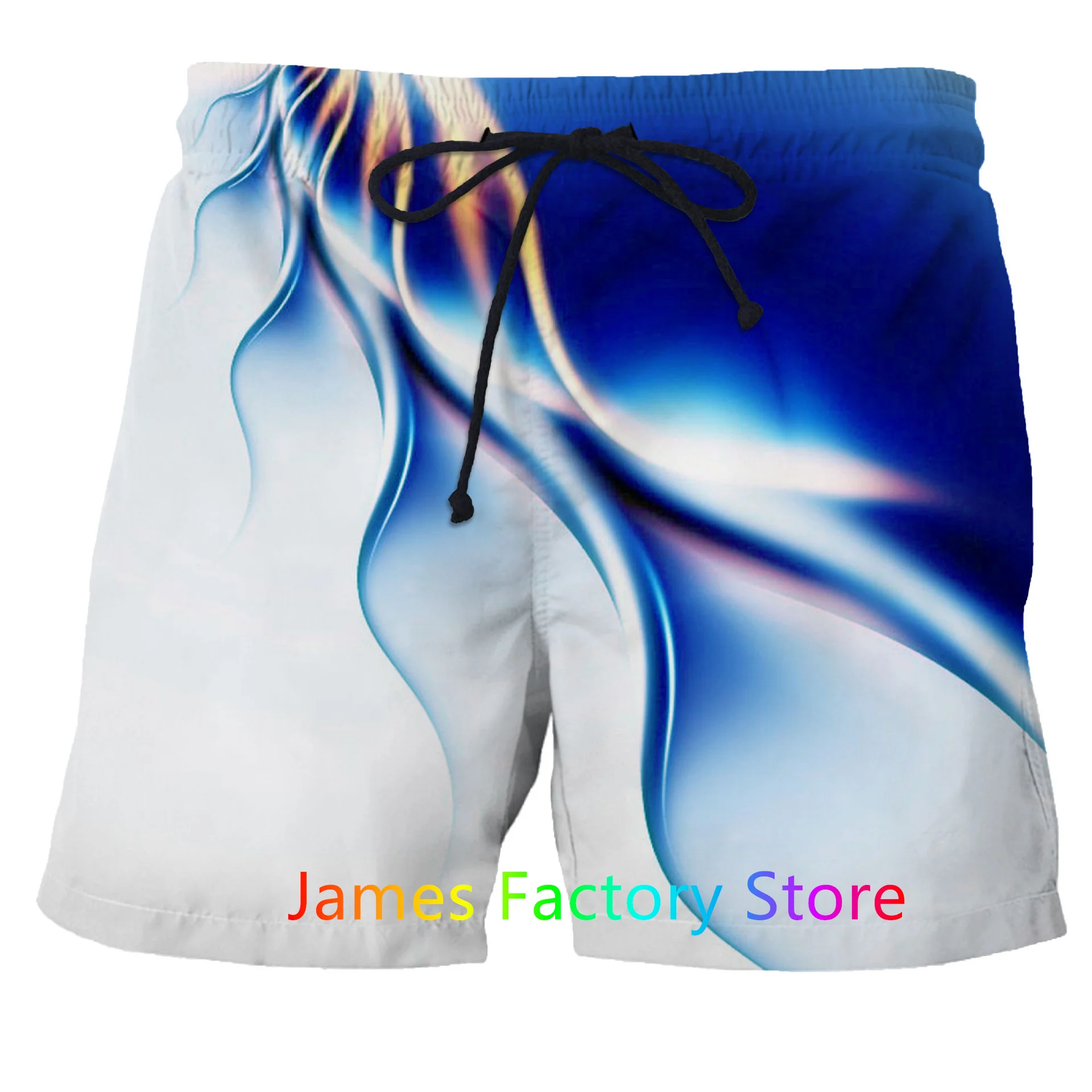 Шорты мужские короткие свободного кроя, роскошные повседневные спортивные быстросохнущие пляжные штаны с утенком и 3D принтом, для бега, летние