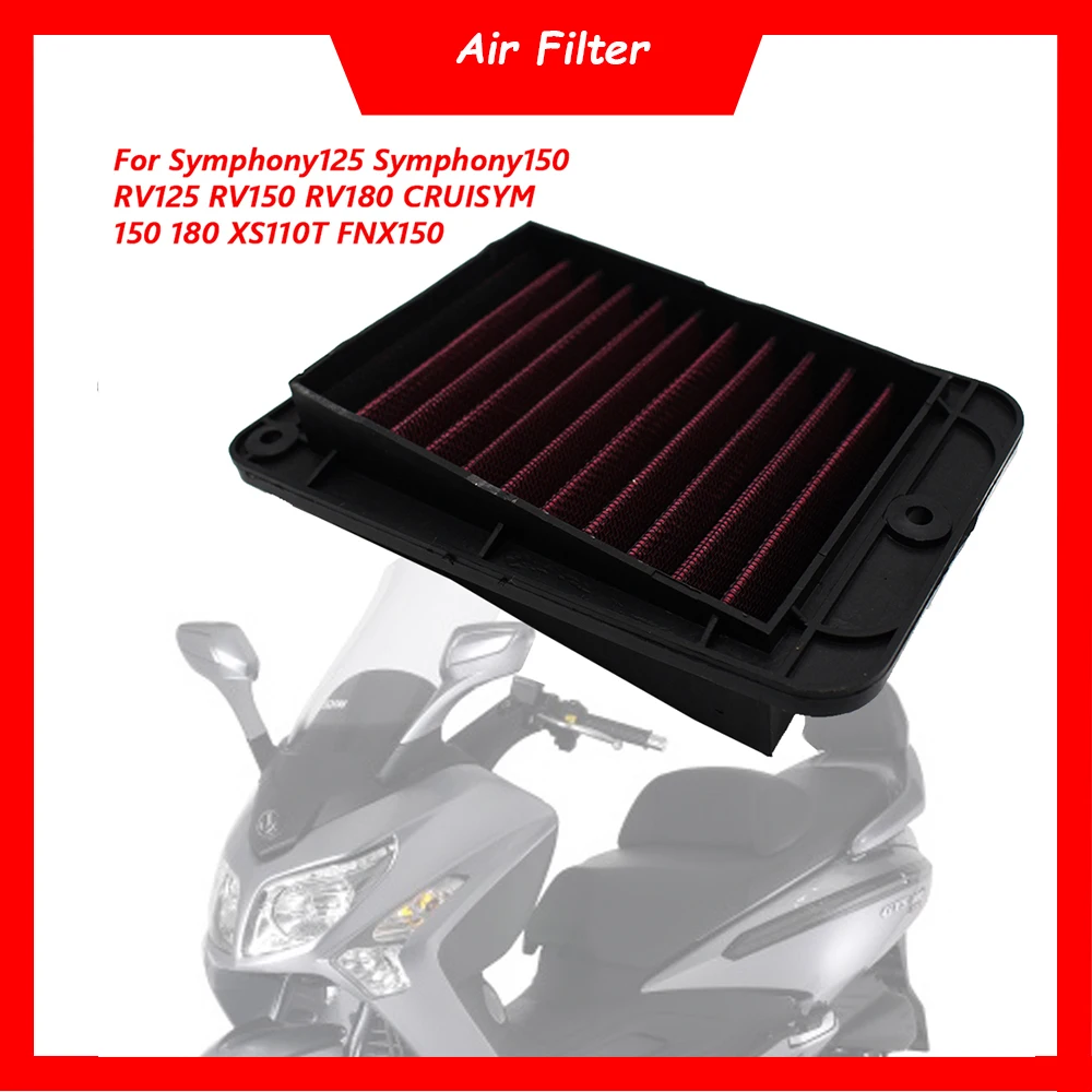 

Motorcycle High Flow Air Filter Cleaner Intake Element For SYM Symphony 125 150 RV125 RV150 RV180 CRUISYM 150 180 XS110T FNX150