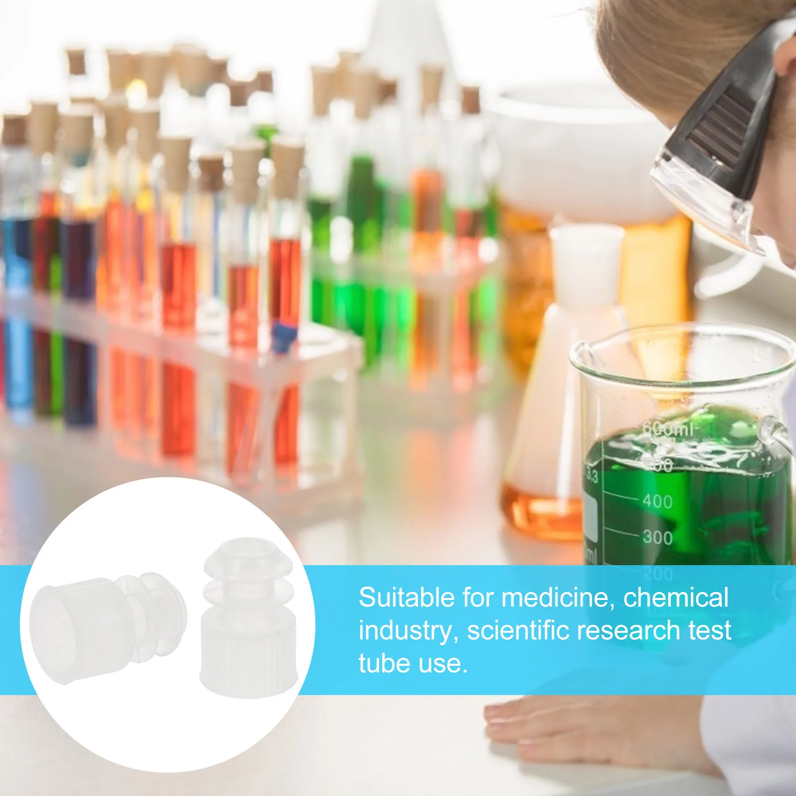 

100pcs 12mm Test Tube Plugs Sealing Stoppers Lab Bottle Accessories Closure Random 12Mm Plastic Plug Colors Hardware