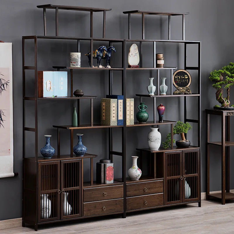 

Bogu Rack Ornament New Chinese-style Shelf Arrangement Cabinet Small Tea Rack Tea Display