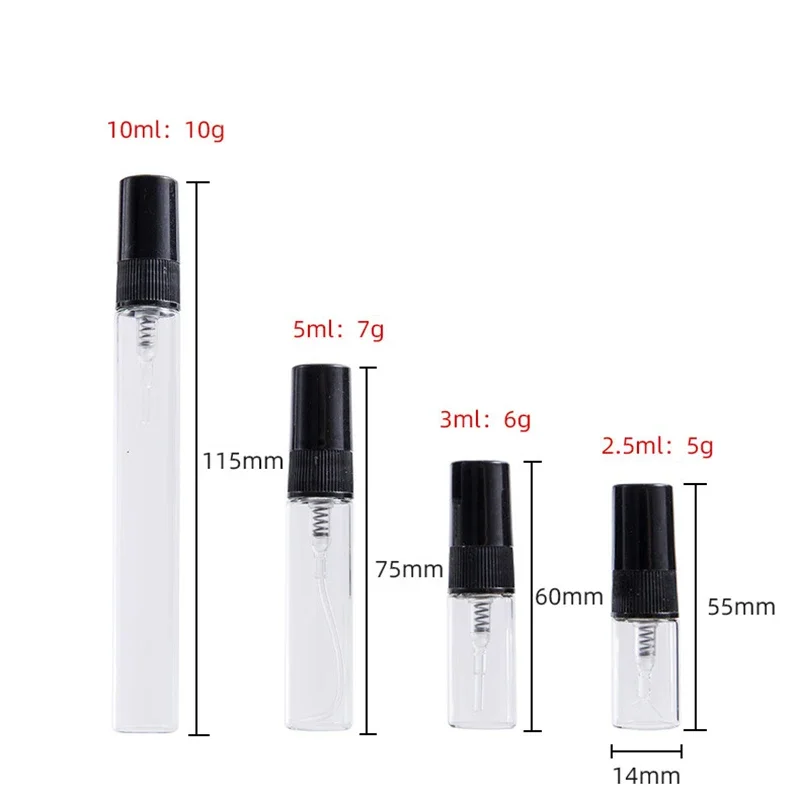 ポータブルガラススプレーボトル,詰め替え可能なアトマイザー,トラベルコンテナ,16個