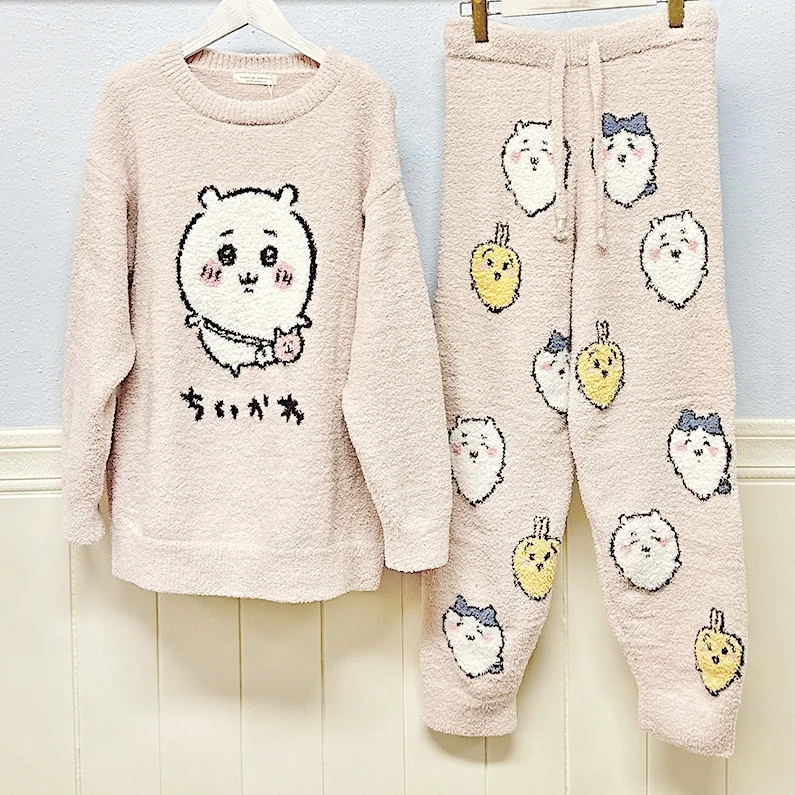 

Original Creation Winter Thick Home Wear Long Kawaii Room wear For Girls Cute Cartoon Pajamas