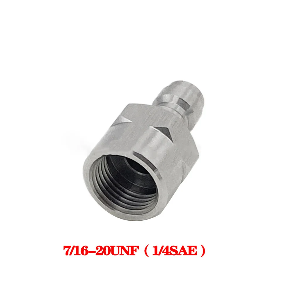 1 قطعة ل R134A زجاجة صمام Connecto الفولاذ المقاوم للصدأ 7/16-20UNF إلى 8 مللي متر محول سريع صمامات الزجاجات اكسسوارات