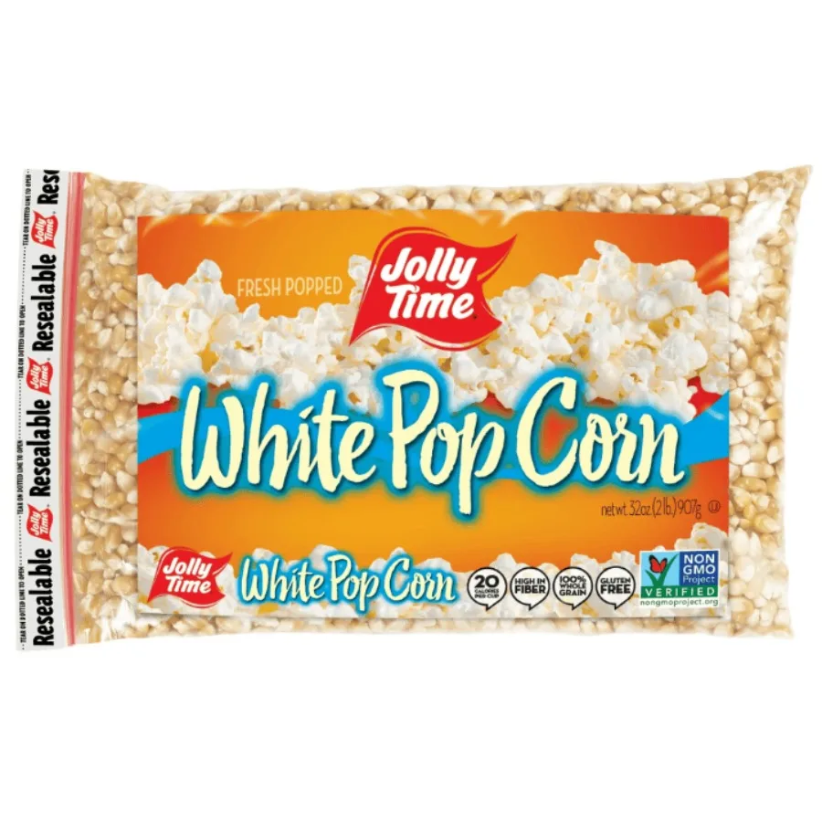 

Jolly Time White Popcorn Kernels 32 Oz. Bag