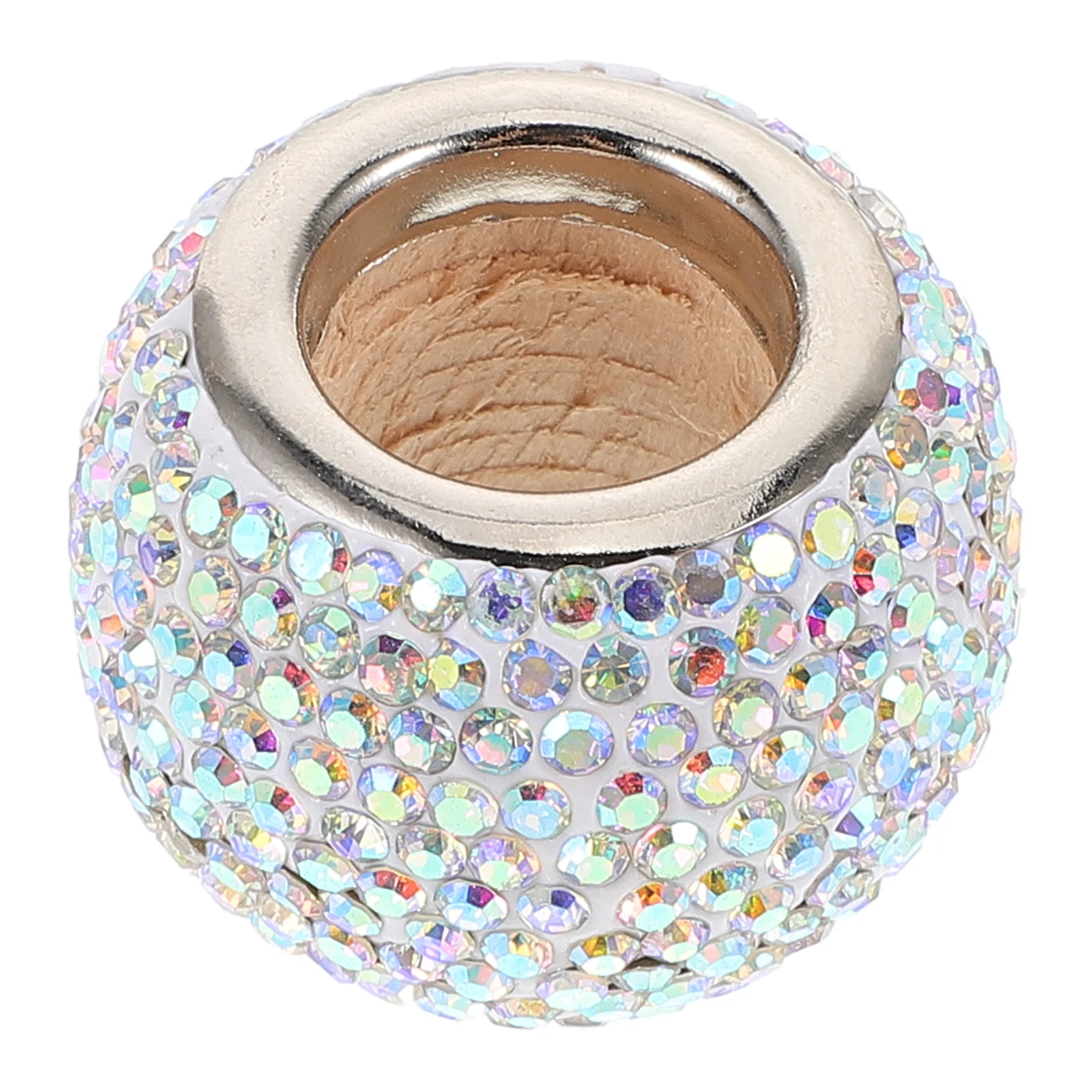 

Car Seat Decorative Ring 1 Pair Crystal Rhinestone Headrest Collars Universal Fit Copper Beaded Covers Truck Decor Protective