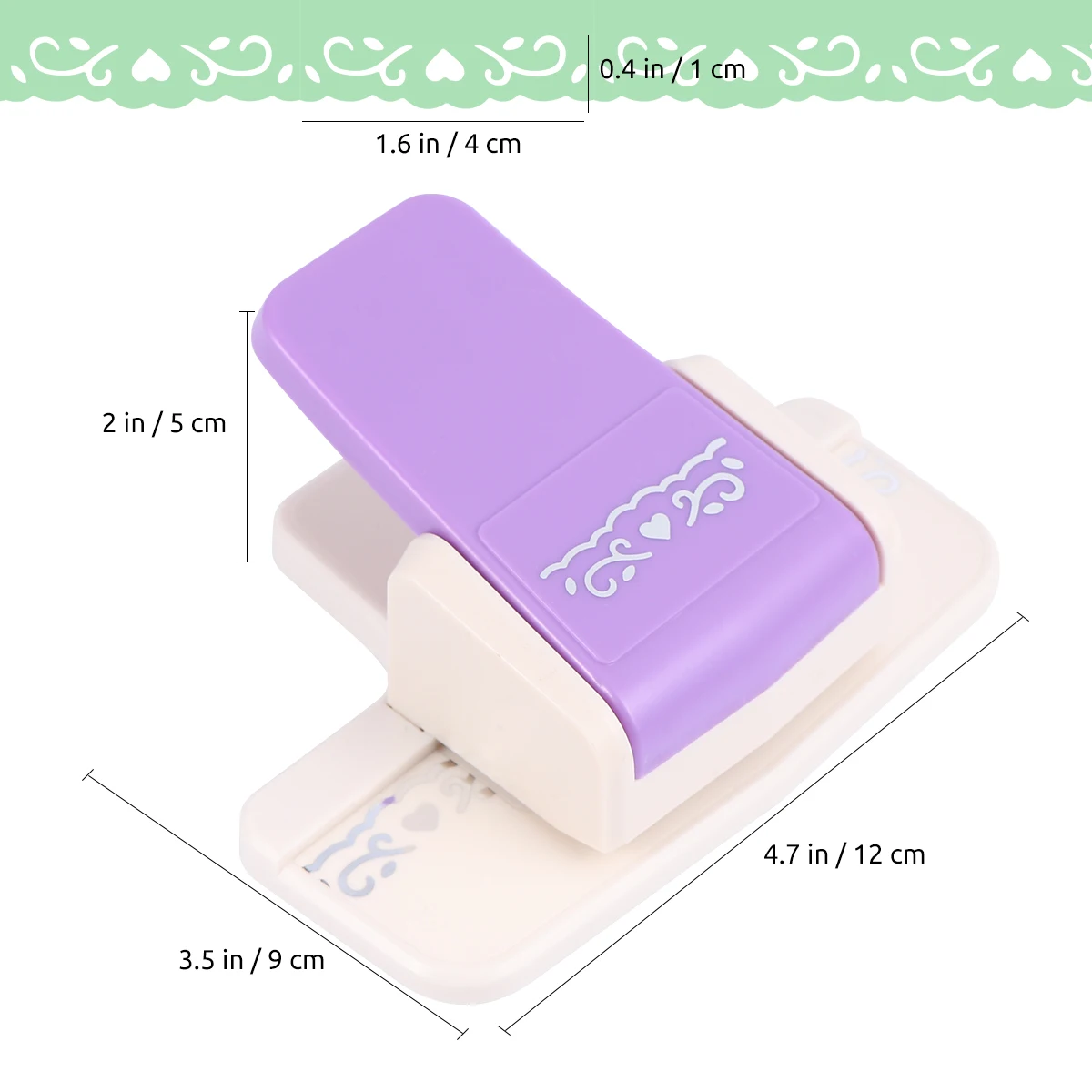 

Craft Punch Embossed Manual Paper Cutter Scrapbooking Cards Envelopes Diy Gift Kids Stationery Tool Durable Strong Blade Easy