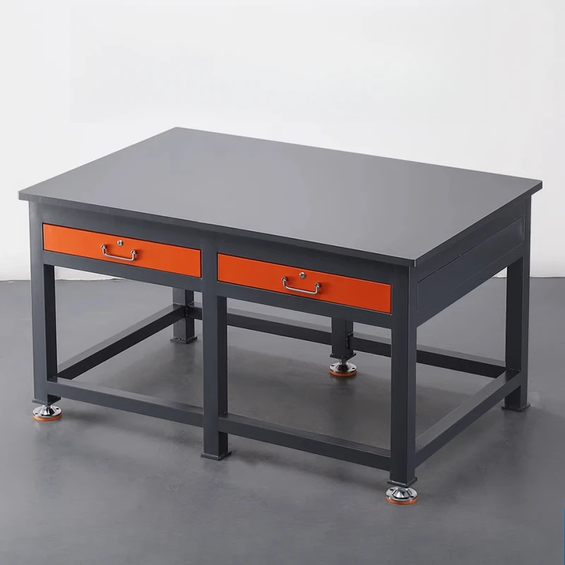 Heavy-duty fitter workbench, workshop inspection, mold maintenance, plate grinder, test bench, lathe tool table