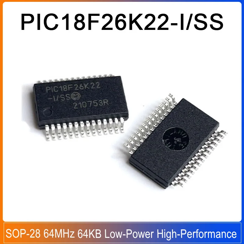 

1-20PCS PIC18F26K22-I/SS SOP-28 PIC18F26K22 PIC18F 26K22 64MHz 64KB Low-Power High-Performance Microcontrollers
