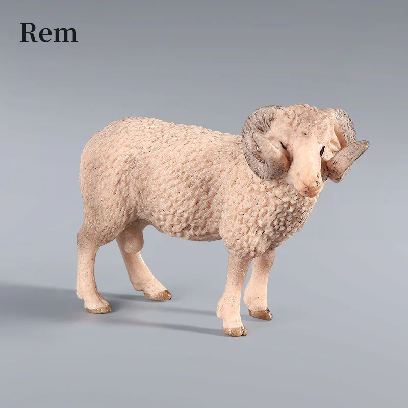 Farm Poultry Animals Solid Simulation Alpaca Sheep Goat Model Action Figures Cute Collect Decor Kids Gift Toy