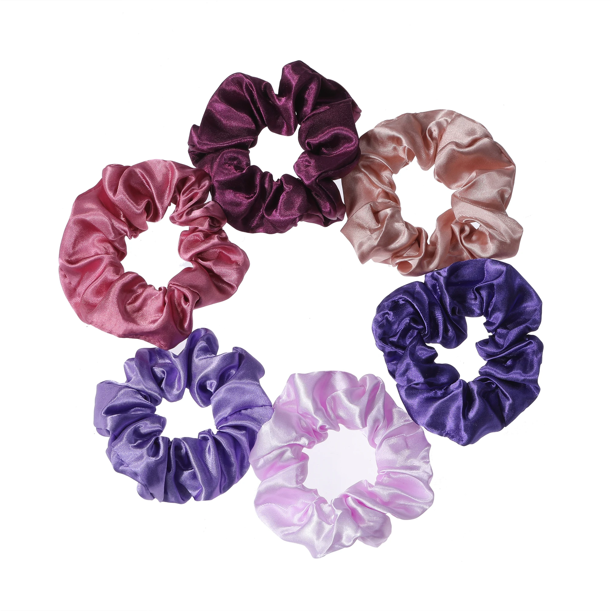 1/6/150/60/50/30/20PCS Vintage Satijnen Haar Scrunchies Elastiekjes effen Kleur Vrouwen Meisjes Hoofddeksels Paardenstaart Banden Accessoires