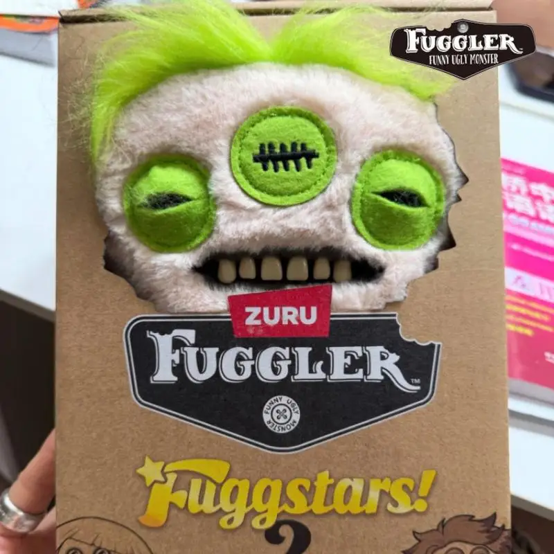

23cm Original Fuggler Fuggstars Series 2 Plush Toy Funny Ugly Teeth Monster Soft Stuffed Doll Fugglisa Lady Collectible Gift Toy