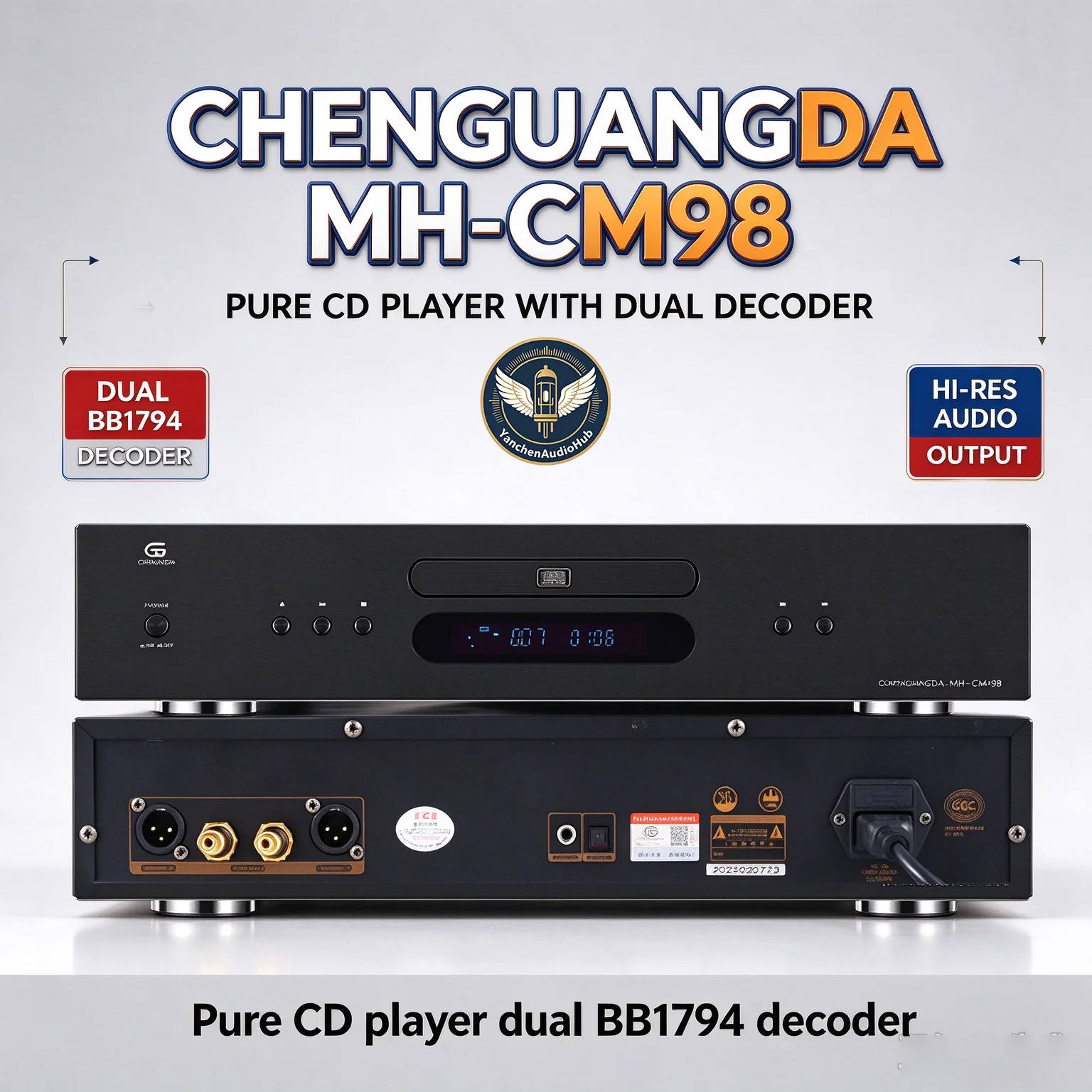CHENGUANGDA MH-CM98 pure CD player dual BB1794 decoder fever CD player imported CD movement HIFI audio CD player