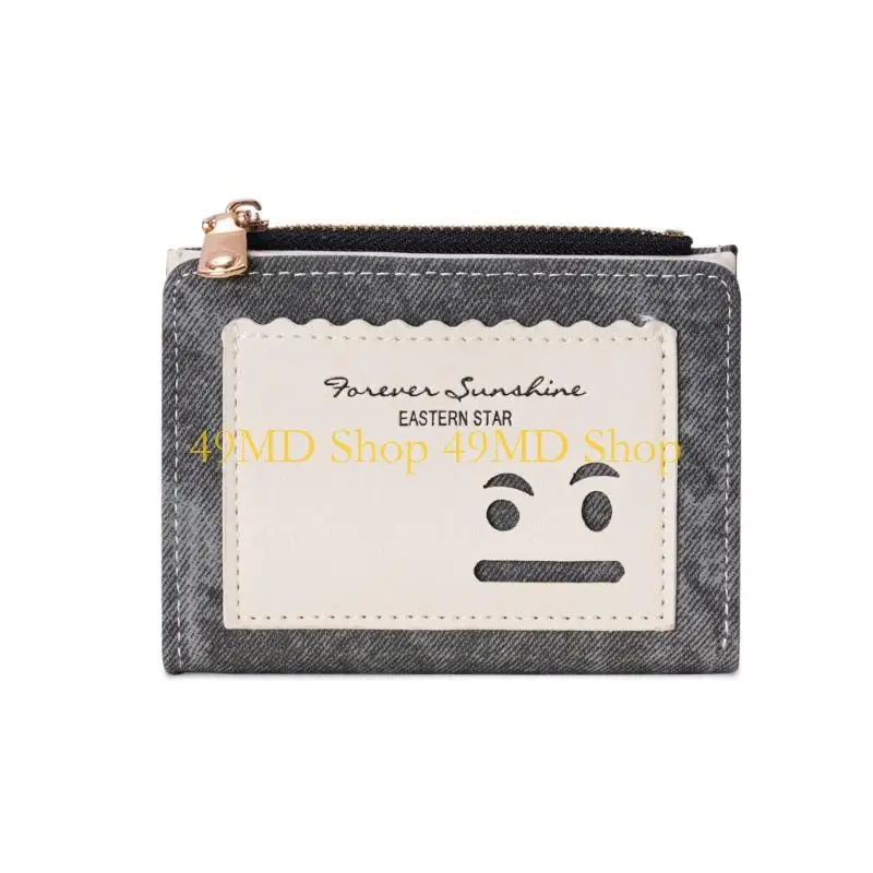 49MD Compact Wallets Card Holder Ladies Purse Money Bag,Clutch Purse Bifold Purses