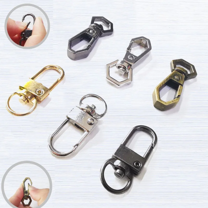 Snap Hook Trigger Clips Buckles For Keychain Clasp Hooks For Necklace Key Ring Clasp Jewelry Supplies Bag Button Accessories