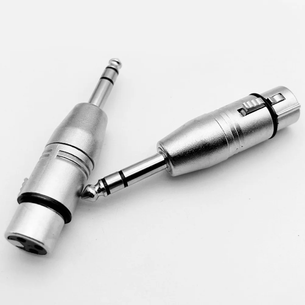 อะแดปเตอร์เสียงแบบบาลานซ์ 2 ชิ้น หัวต่อ TRS ตัวผู้ เป็น XLR ตัวเมีย สำหรับไมโครโฟน มิกเซอร์ เครื่องขยายเสียง อีควอไลเซอร์ ขนาด 6.5 มม. เสียงคมชัด เสถียร