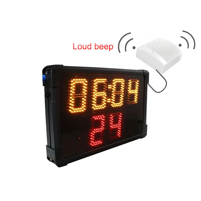 Waterproof Basketball Shot Clock with Loud Speaker, 24 Seconds