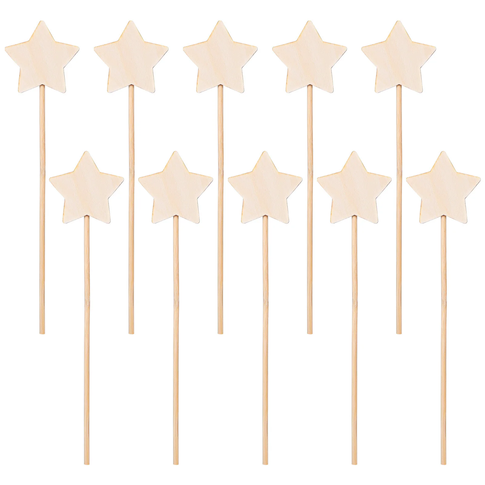 10개입 요정 지팡이 프리미엄 우드 DIY 공예 어린이 드레스업 생일 파티 지능 개발용