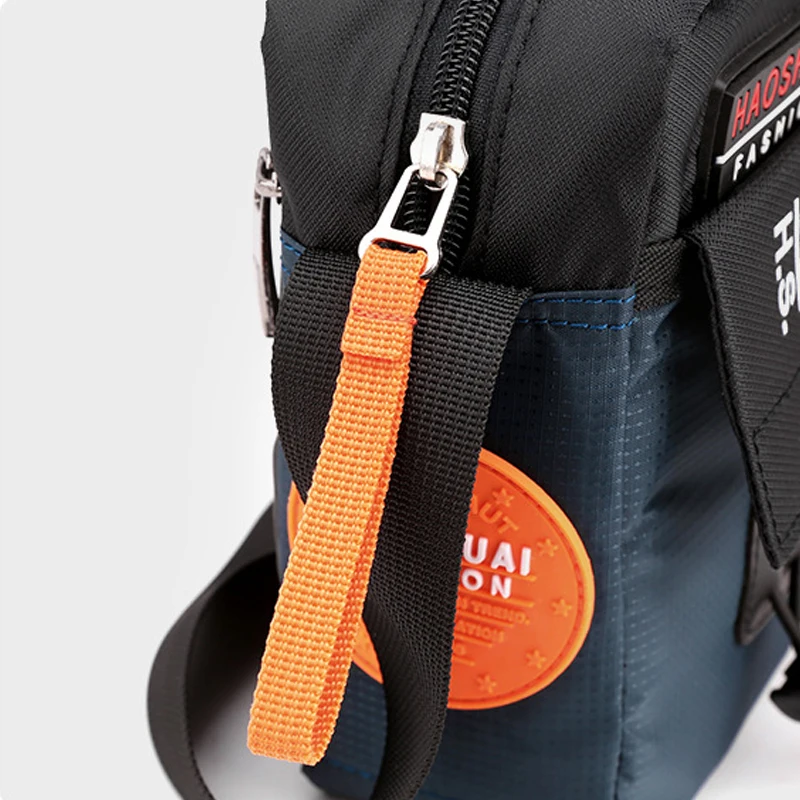 2024 New Men's Crossbody Bag Outdoor Sports and Casual Nylon Bag Waterproof Large Capacity Fashionable Men's Shoulder Bag