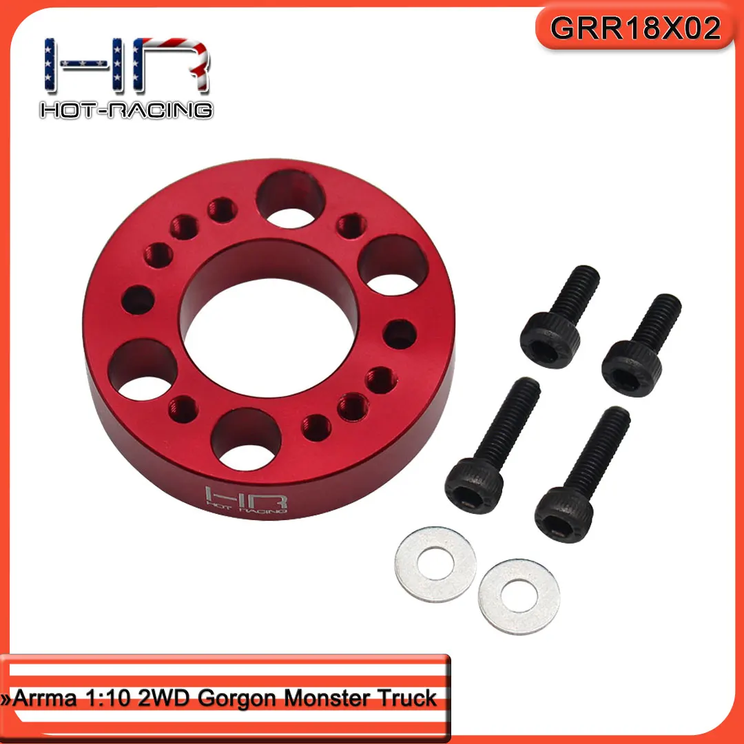 Hot racing Motor Spacer Mount for 540 motor fit ARRMA 1:10 2WD Gorgon Monster Truck