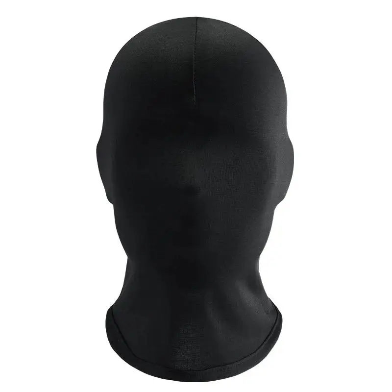 Halloween Schwarze Vollgesichtsmaske aus Spandex - Kopfbedeckung Gesichtslose Morph-Maske für Party-Kostüm Erwachsenen-Karneval-Verkleidungszubehör – Detail 8