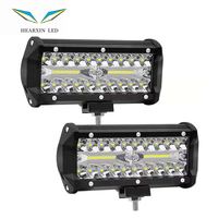 7 inch 120W Car LED Light Bar Offroad 4x4 Spotlights Fog Lamp 12V 24V Headlight Truck Farm Tractor Boat SUV ATV Work Light