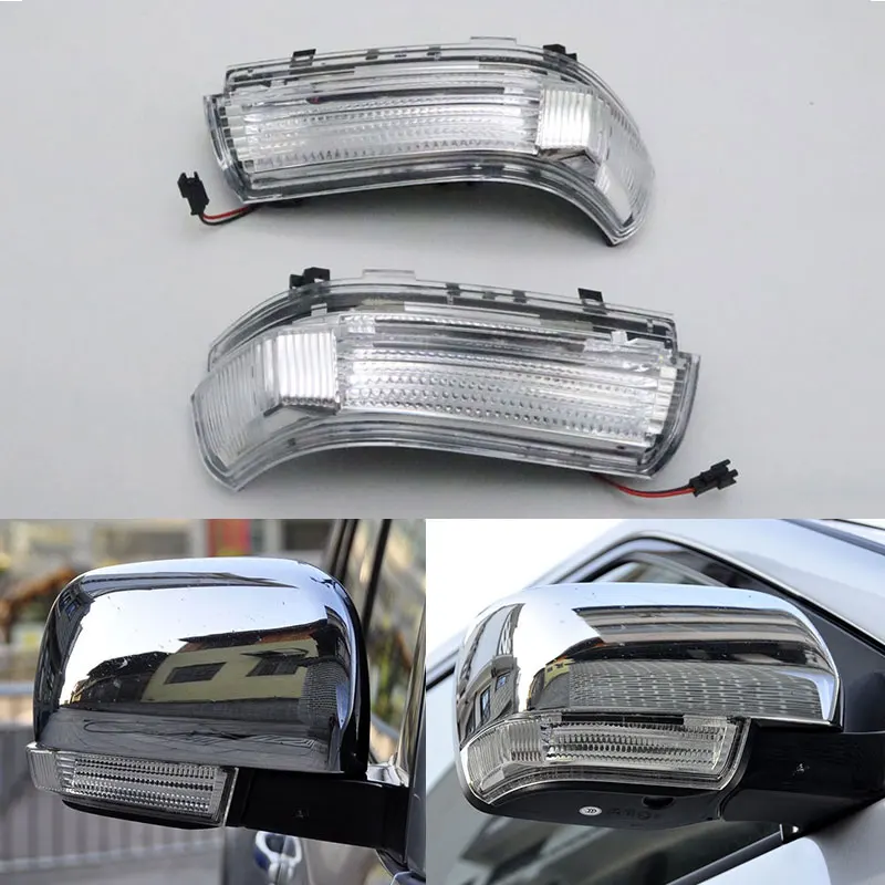 For Mitsubishi Pajero Montero Shogun 2006-2019 Auto Wing Door Side Rearview Mirror Lamp Turn Signal Light