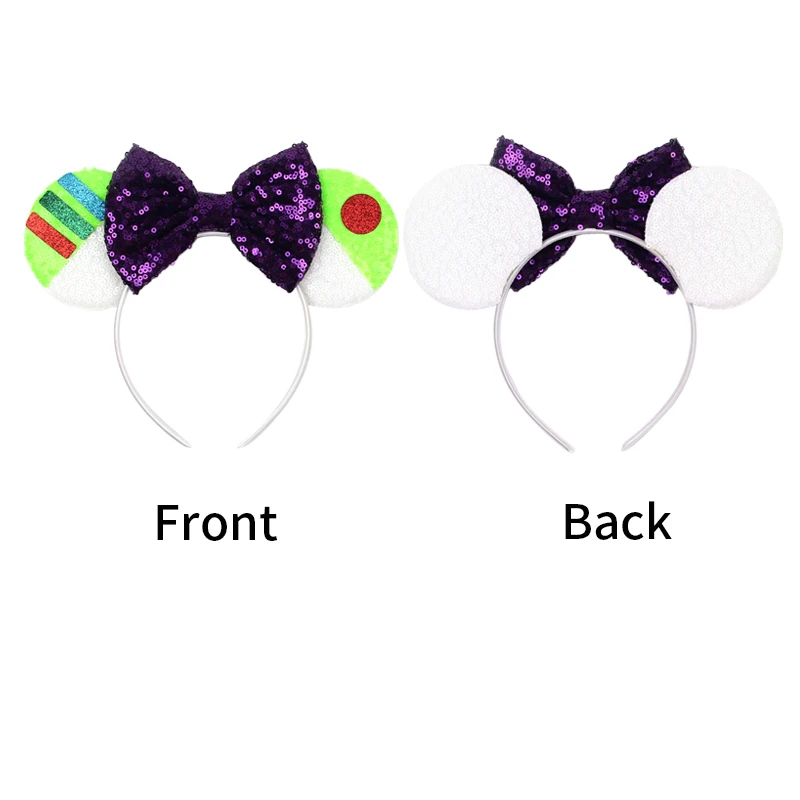 Disney Mickey Mouse Oren Hoofdband Festival Party Pailletten Boog Haarband Vrouwen Meisjes Kids Party Haaraccessoires Cadeau