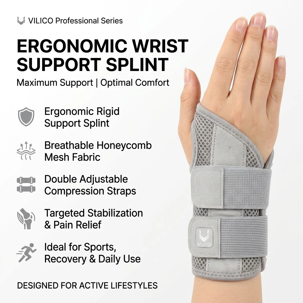 Sports Wrist Brace, Wrist Magnetic Therapy Support, Hand-Warming Compression Pain Relief Bracelet, Disinfecting Belt