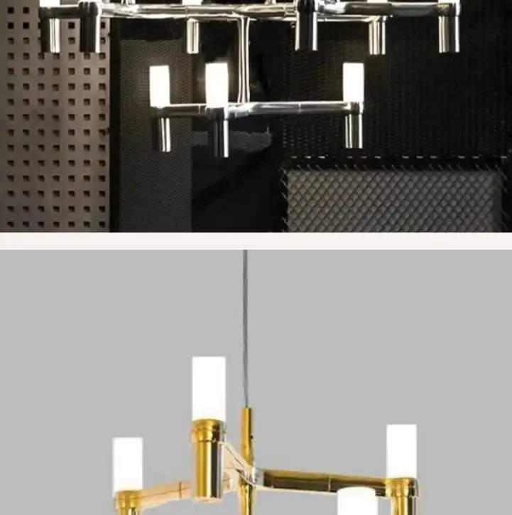 

Golden Iron Chandelier Chrome/white Scandinavian Modern Chandelier Simple Creative Art Lamps and Lanterns Decorative Living Room