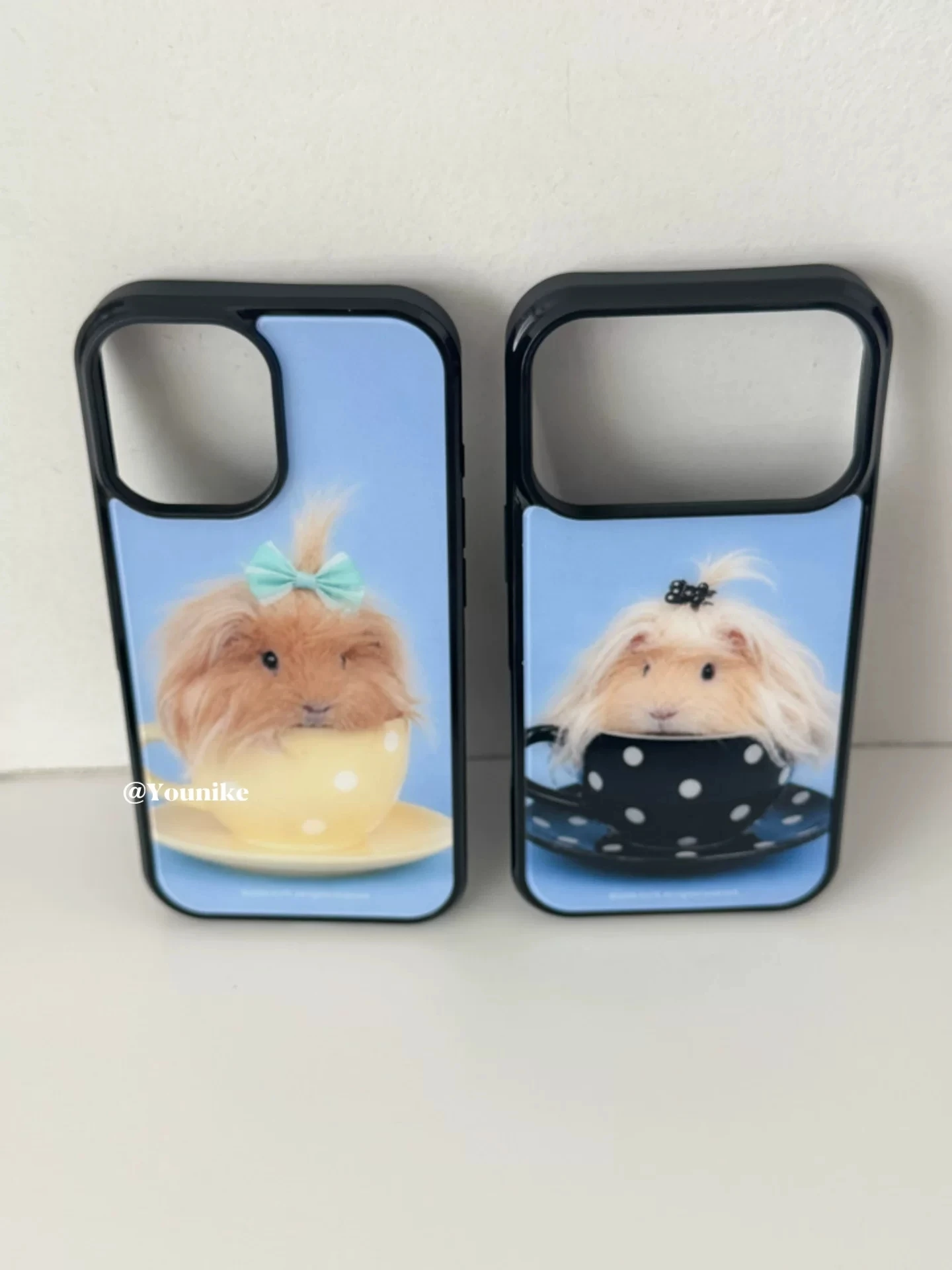 Korean Cute Teacup Guinea Pig Kawaii Phone Case For iPhone 18 ULTRA 17 AIR 16 15 14 13 12 11 Pro Max PLUS Surface Glossy Cover