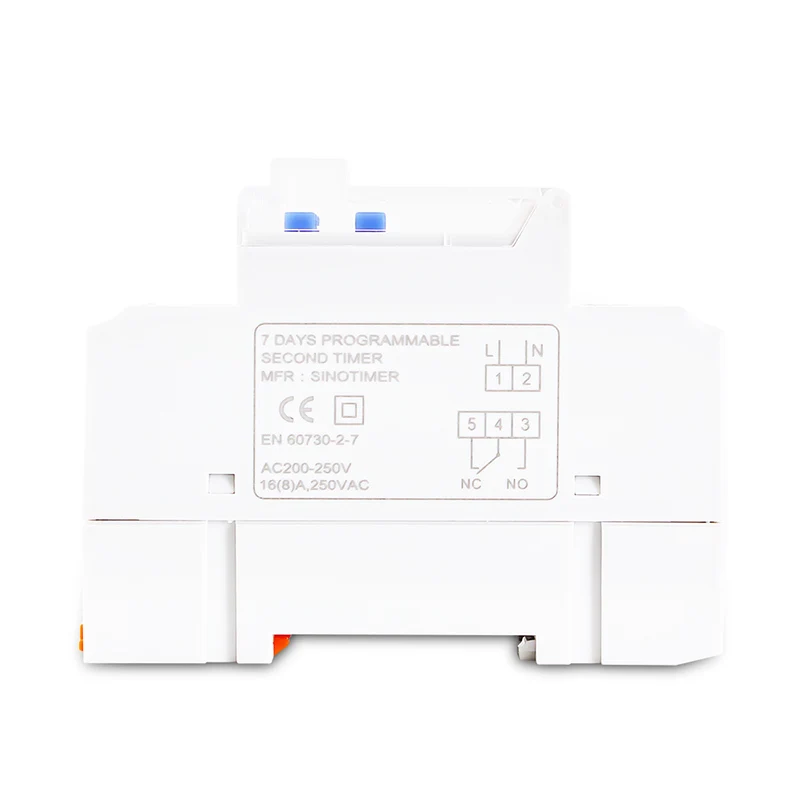 1 Second Interval 16A Load 220V 250V AC Programmable Digital Timer Switch Relay Control Time 7 Days Auto ON OFF Din Rail Mounted